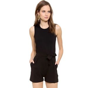 DSQUARED2 Black Ponte Sleeveless Romper